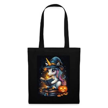 Cadeau d’Halloween Femmes Licorne Hommes Enfants - Sac en tissu - noir - Devant
