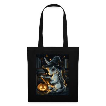 Cadeau d’Halloween Femmes Licorne Hommes Enfants - Sac en tissu - noir - Devant