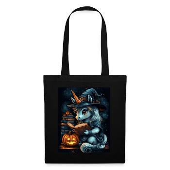 Cadeau d’Halloween Femmes Licorne Hommes Enfants - Sac en tissu - noir - Devant