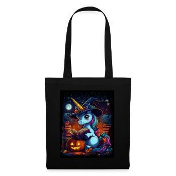 Cadeau d’Halloween Femmes Licorne Hommes Enfants - Sac en tissu - noir - Devant