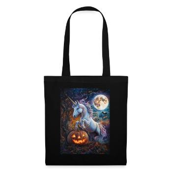 Cadeau d’Halloween Femmes Licorne Hommes Enfants - Sac en tissu - noir - Devant