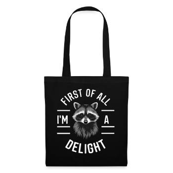 Raccoon - Tote Bag - black - Front