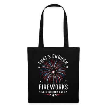 Pyrotechnics Fireworks Pyrotechnics - Tote Bag - black - Front