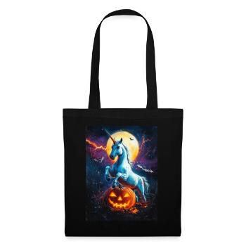Cadeau d’Halloween Femmes Licorne Hommes Enfants - Sac en tissu - noir - Devant