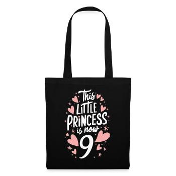 Cadeau 9 ans anniversaire garçon - Sac en tissu - noir - Devant