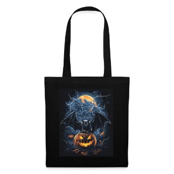 Cadeau d’Halloween Femmes Chauve-souris Hommes Enfants - Sac en tissu - noir - Devant