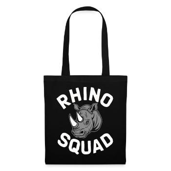 Rhinocéros Rhinocéros - Sac en tissu - noir - Devant