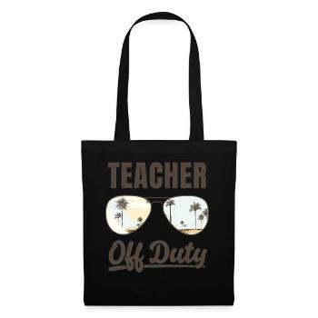 Professeur en congé Drôle Vacances d’été - Sac en tissu - noir - Devant