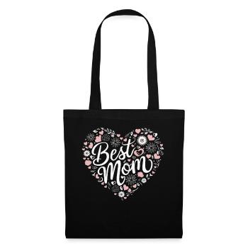 Maman Maman Fête des Mères Famille - Sac en tissu - noir - Devant