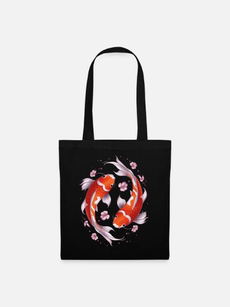 Koi Fish Carp Japan China Fish - Tote Bag - black