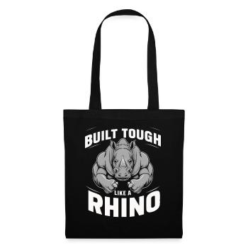 Rhinocéros Rhinocéros - Sac en tissu - noir - Devant