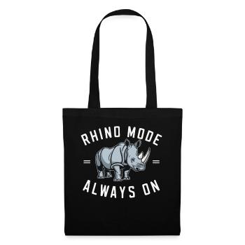 Rhinocéros Rhinocéros - Sac en tissu - noir - Devant