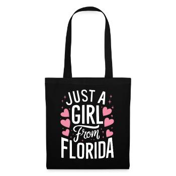 Florida USA Amerika Saat - Stoffbeutel - Schwarz - Vorne