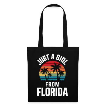 Florida USA Amerika Saat - Stoffbeutel - Schwarz - Vorne