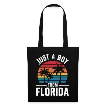 Florida USA Amerika Saat - Stoffbeutel - Schwarz - Vorne