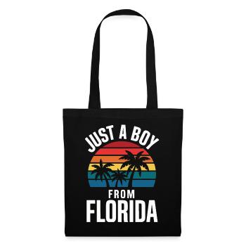 Florida USA Amerika Saat - Stoffbeutel - Schwarz - Vorne