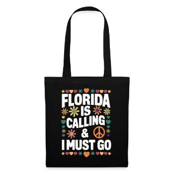 Florida USA Amerika Saat - Stoffbeutel - Schwarz - Vorne