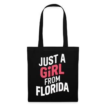 Florida USA Amerika Saat - Stoffbeutel - Schwarz - Vorne