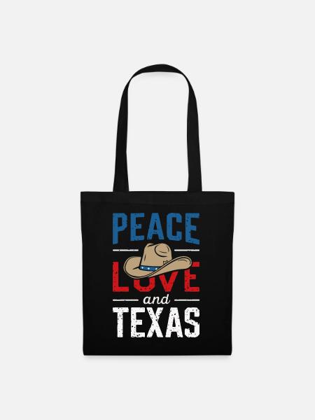 Texas State Texaner Texas - Stoffbeutel - Schwarz