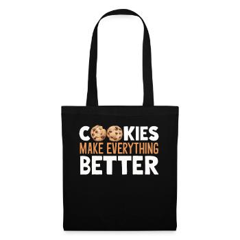 Cookies Cookie Biscuits Biscuits Chocolate - Tote Bag - black - Front