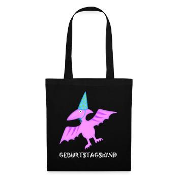 Birthday Boy Pteranodon Pterosaur Dinosaur - Tote Bag - black - Front
