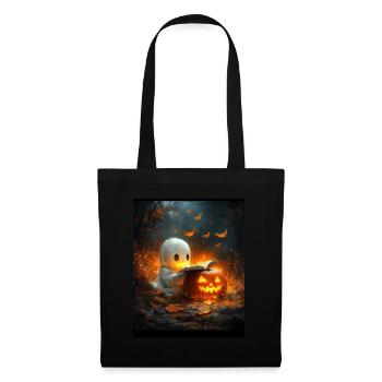 Halloween Geschenk Frauen Geist Männer Kinder Deko - Stoffbeutel - Schwarz - Vorne