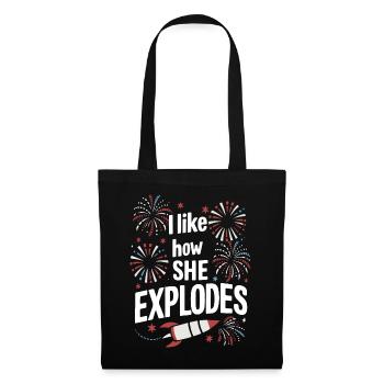 Pyrotechnics Fireworks Pyrotechnics - Tote Bag - black - Front