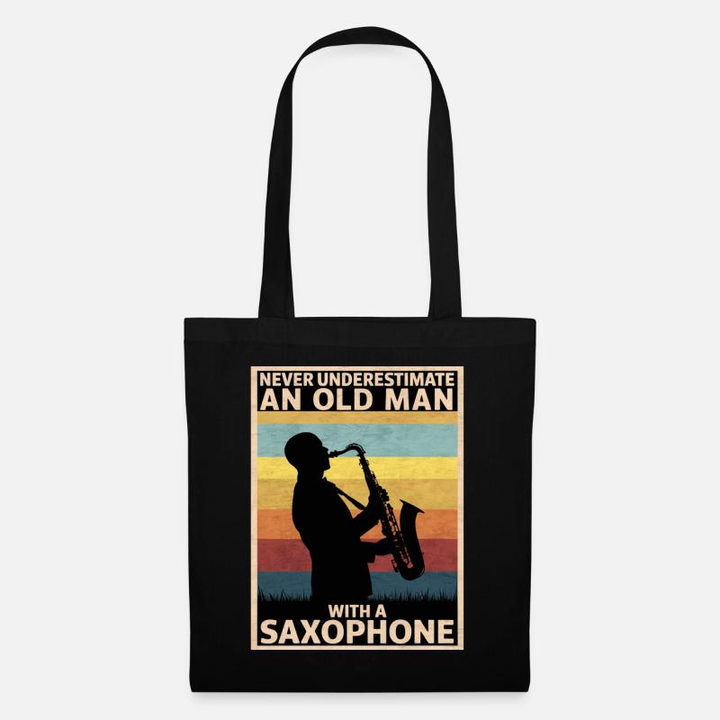 Saxophone Saxophone - Sac en tissu - noir