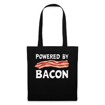 Bacon Frühstück Speck - Stoffbeutel - Schwarz - Vorne