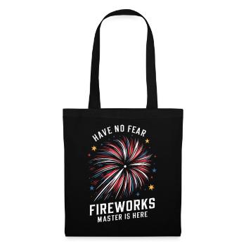 Pyrotechniker Feuerwerk Pyrotechnik - Stoffbeutel - Schwarz - Vorne