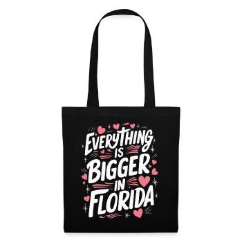 Florida USA Amerika Saat - Stoffbeutel - Schwarz - Vorne