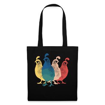 Quail Bird Quails - Tote Bag - black - Front