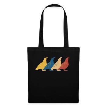 Quail Bird Quails - Tote Bag - black - Front