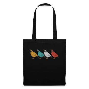 Quail Bird Quails - Tote Bag - black - Front
