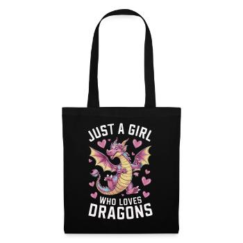 Dragon Mystique Dragon Fantasy - Sac en tissu - noir - Devant