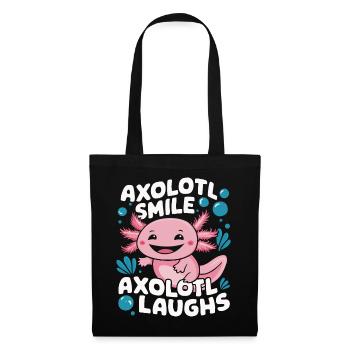 Poisson axolotl - Sac en tissu - noir - Devant