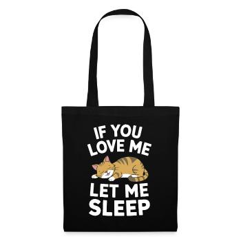Chat Chats Amoureux Chat Propriétaire Chaton - Sac en tissu - noir - Devant