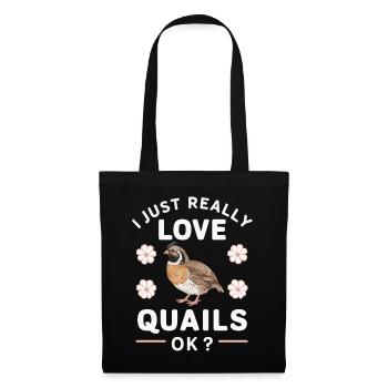 Quail Bird Quails - Tote Bag - black - Front