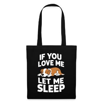 Dog Dogs Pet Funny Dog Owner - Tote Bag - black - Front