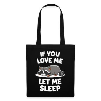 Raccoon - Tote Bag - black - Front