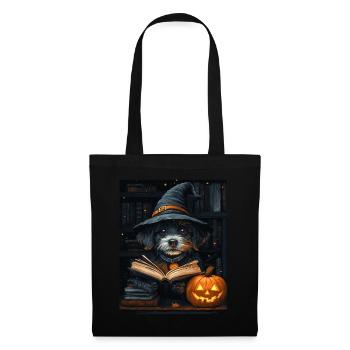 Halloween Cadeau Femmes Chien Hommes Enfants Décoration - Sac en tissu - noir - Devant