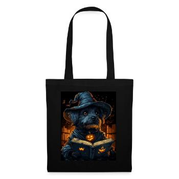 Halloween Cadeau Femmes Chien Hommes Enfants Décoration - Sac en tissu - noir - Devant