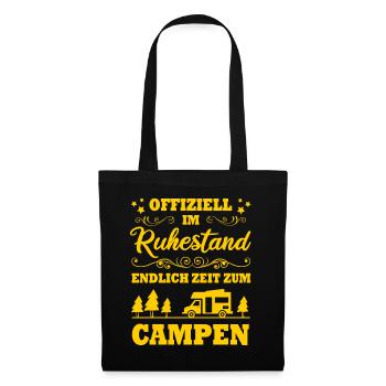 Retirement finally time for camping retirement camping - Tote Bag - black - Front