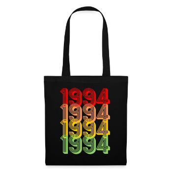 1994 geboren 30.Geburtstag Geschenk Jahrgang 1994 - Stoffbeutel - Schwarz - Vorne