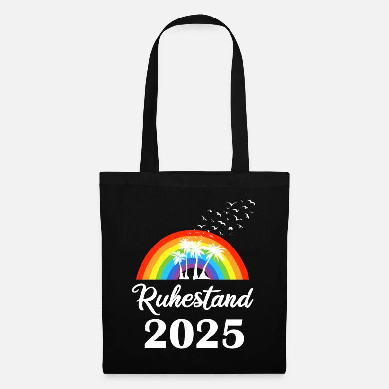 Ruhestand 2025 Rente in 2025 Geschenk Mann cool - Stoffbeutel - Schwarz