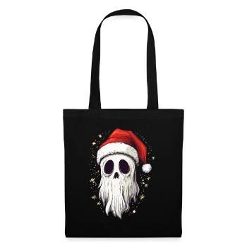 Halloween Gift Ghost with Christmas Hat Decoration - Tote Bag - black - Front