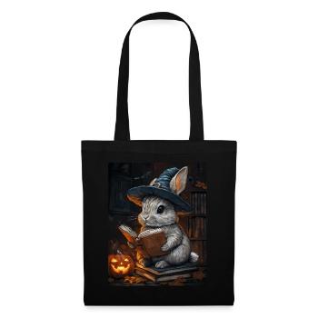 Cadeau d’Halloween Femmes Lapin Hommes Enfants Décoration - Sac en tissu - noir - Devant