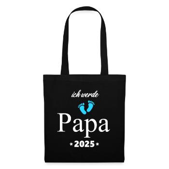 Je vais être papa 2025 futur papa 2025 Enceinte - Sac en tissu - noir - Devant