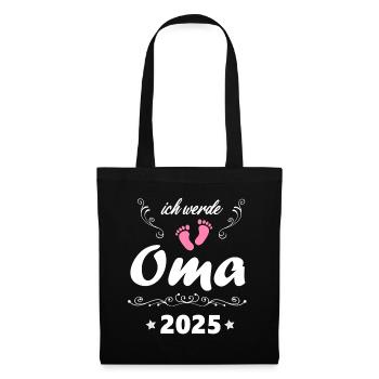 Je vais être grand-mère 2025 Future grand-mère surprise 2025 - Sac en tissu - noir - Devant