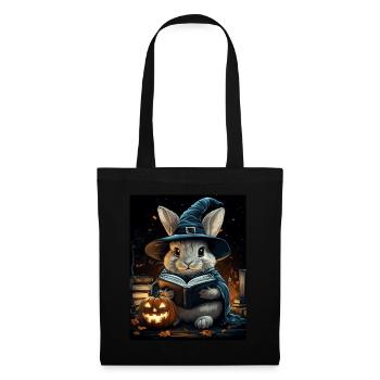 Cadeau d’Halloween Femmes Lapin Hommes Enfants Décoration - Sac en tissu - noir - Devant